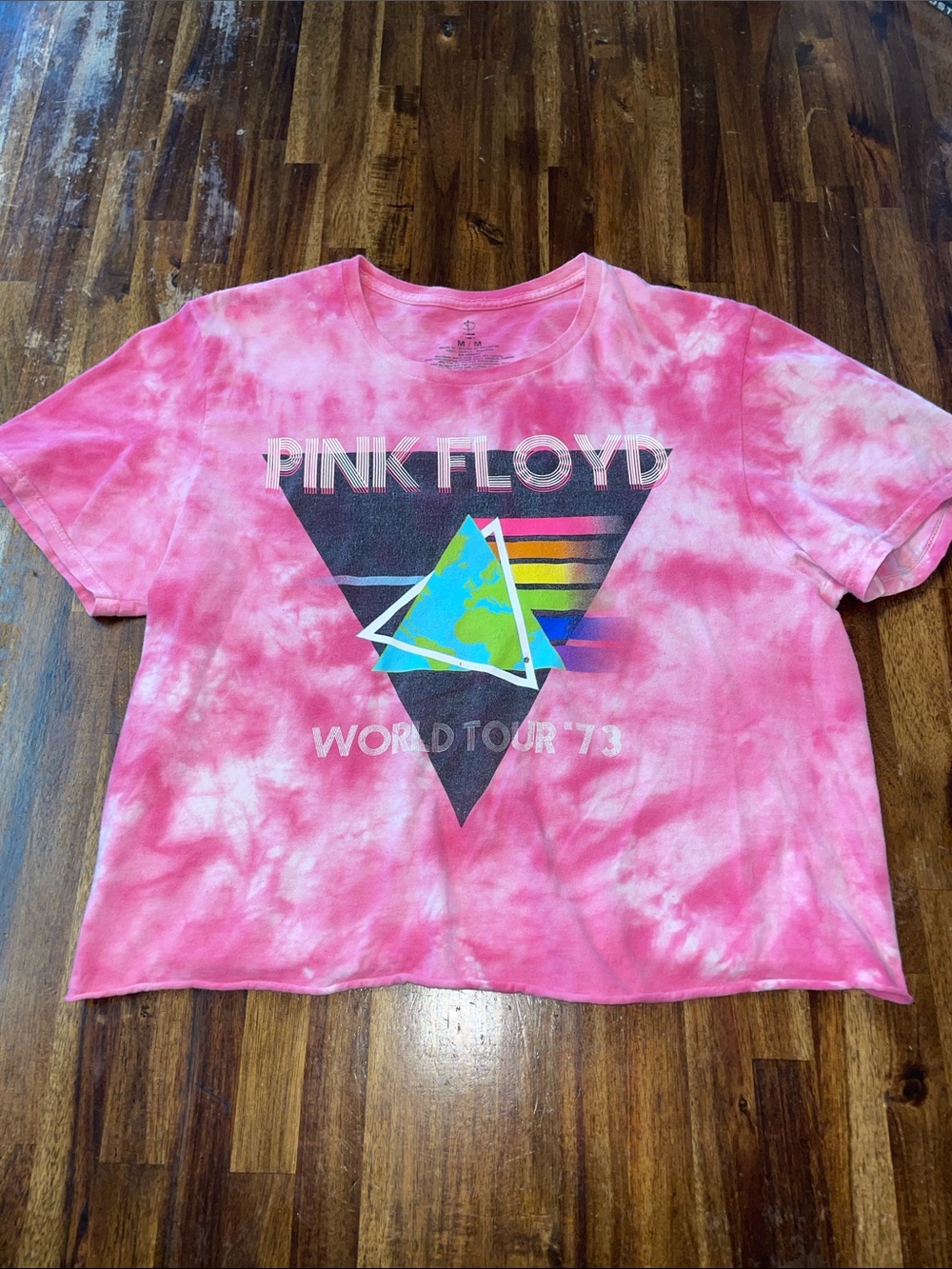 Pink Floyd Tie Dye Crop Top
